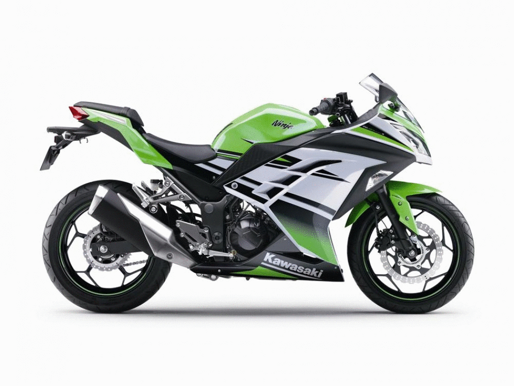 Ninja 300 R Yeşil Beyaz Grenaj Seti