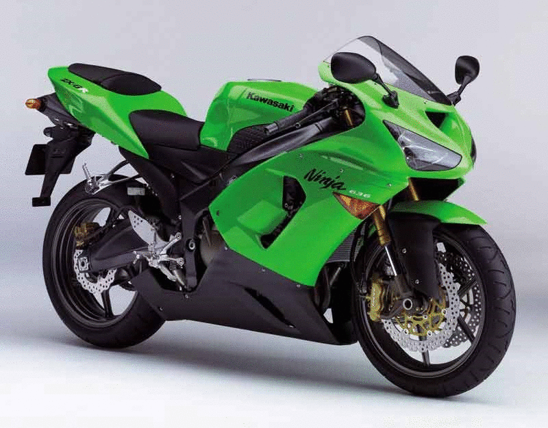 Ninja Zx6 R 636 2005 2006Yeşil Grenaj Seti