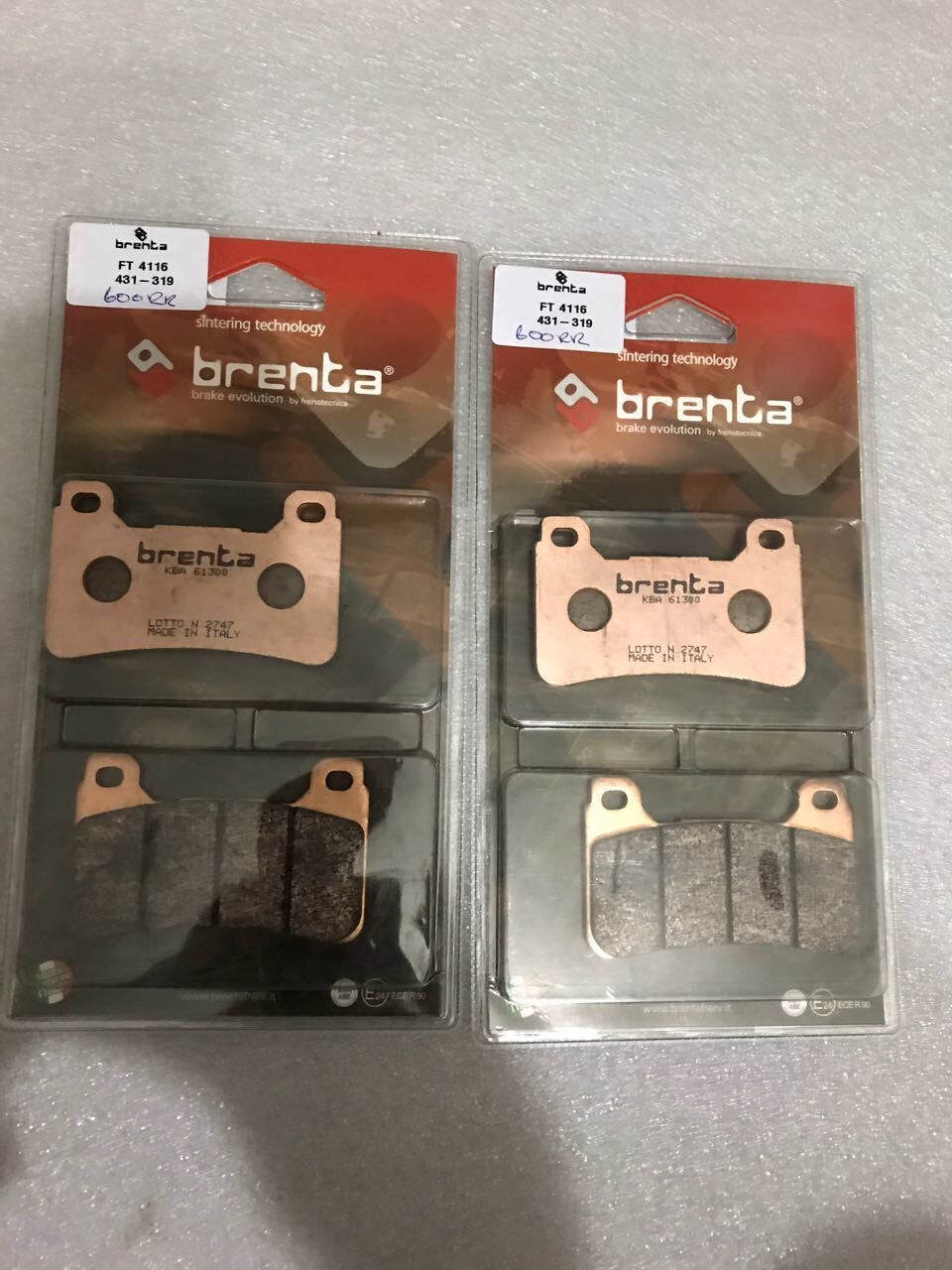 Cbr 600 RR Brenta Sinter Ön Fren Balatası Set